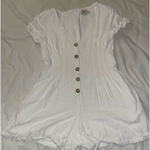 Princess Polly Adi Romper White